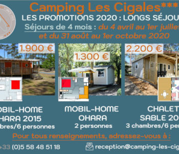 location de mobilhome en camping courant d huchet animaux acceptés