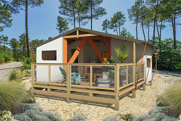 Large mobile home Landes