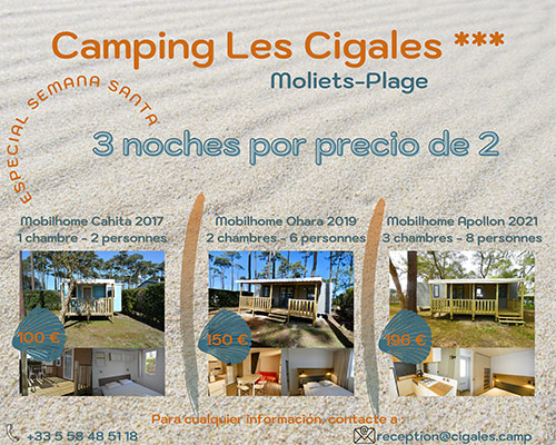 Réservation en camping court séjour dans les Landes