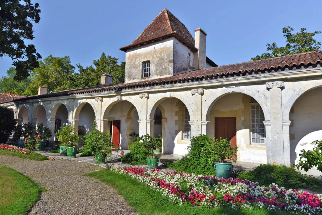 Part Of Gaujacq Castle In Landes